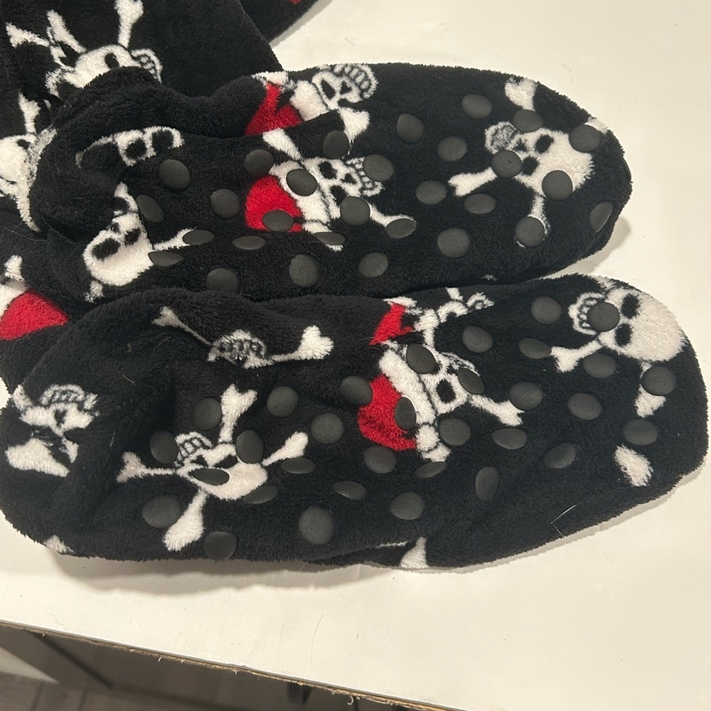 Club Room Jolly Roger Skull And Crossbones Christmas Santa Fleece Mens M - Picture 6 of 6